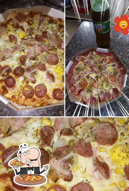 Escolha pizza no Pizzaria Delivery 4 Estações