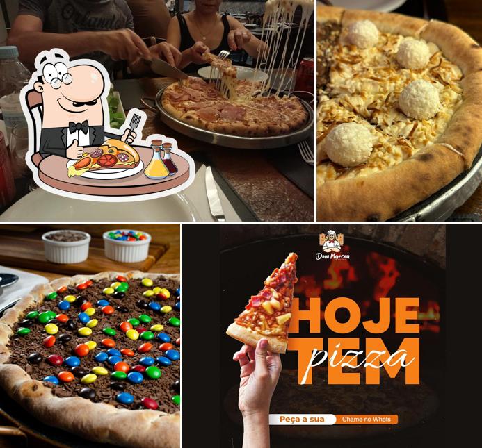 Consiga pizza no Dom Marcon Pizzaria