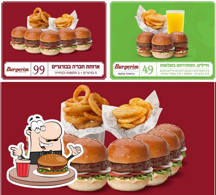 Try out one of the burgers available at Burgerim Caesarea