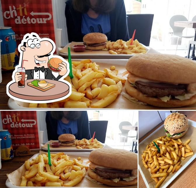 Get a burger at Ch'ti Détour