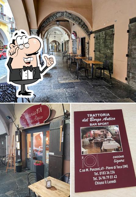 Gli interni di Trattoria Borgo antico
