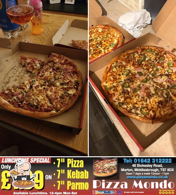Pick pizza at Pizza Mondo
