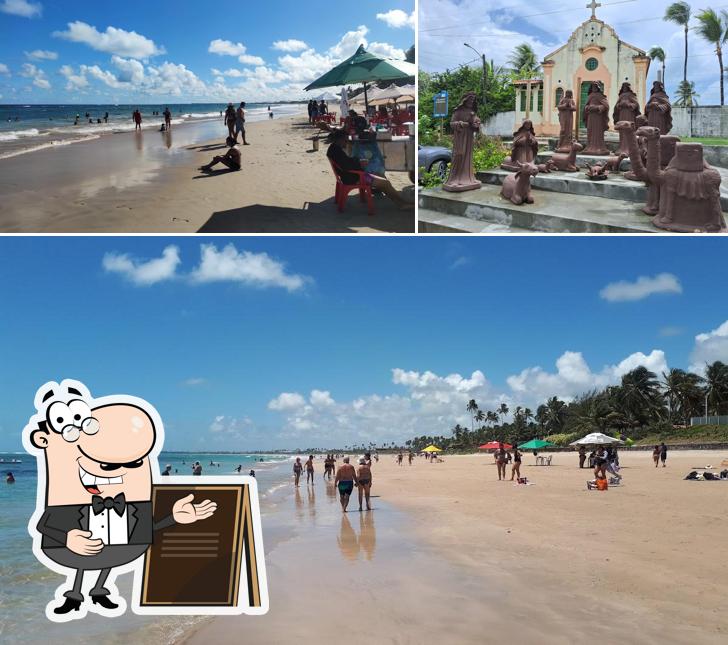 Veja a parte externa do Bar da Praia Pontal do Cupê