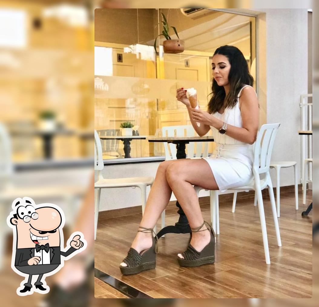 O interior do Gelato Borelli Olimpia