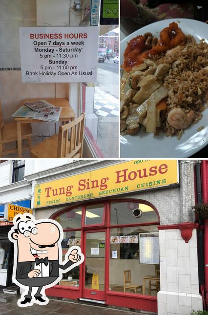 The photo of interior and food at Tung Sing House