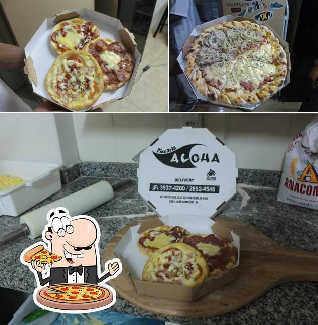 Experimente pizza no ALOHA Pizzaria