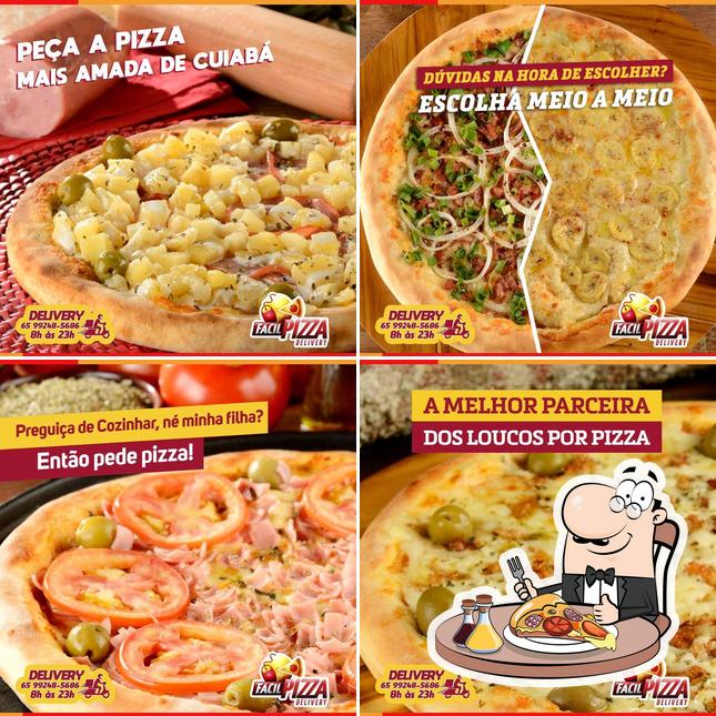 Escolha diferentes tipos de pizza