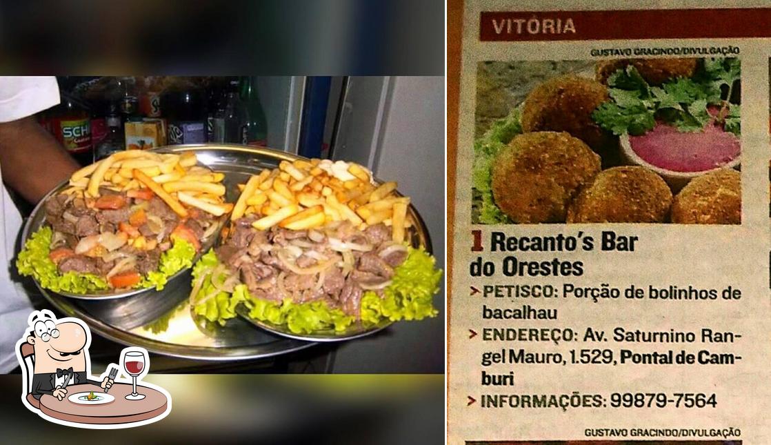 Comida em Bar do Orestes