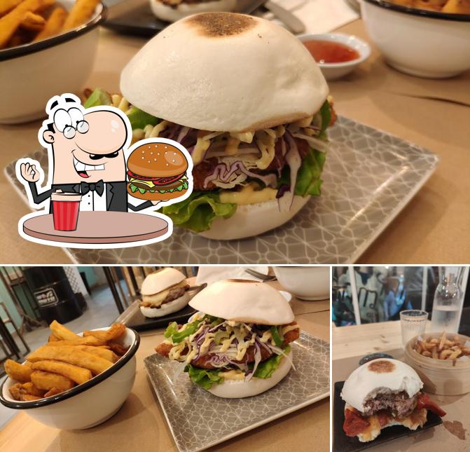 Get a burger at Map Map