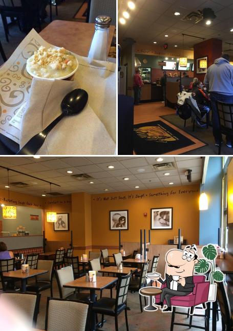 The interior of Zoup!