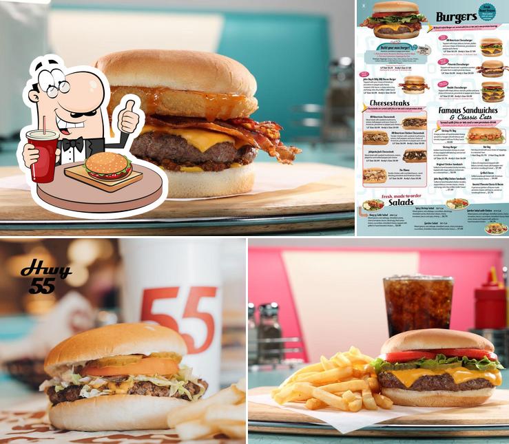 Hwy 55 Burgers Shakes & Fries in Albemarle - Restaurant menu and reviews