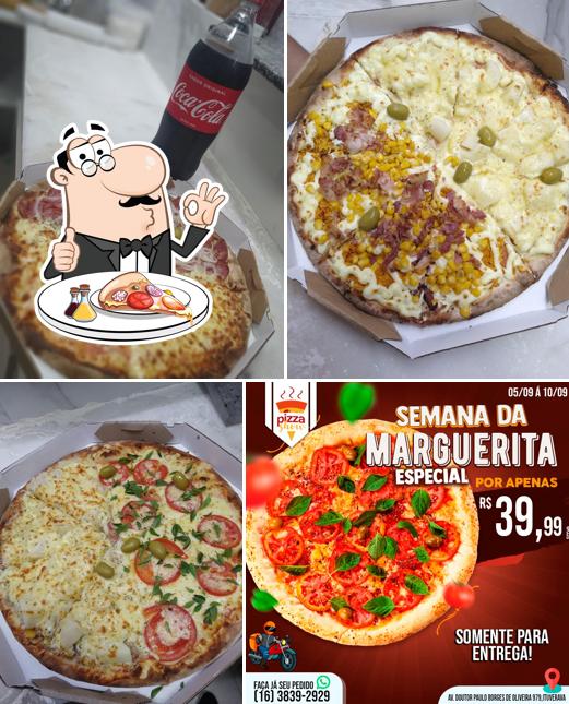 Peça diversos variedades de pizza