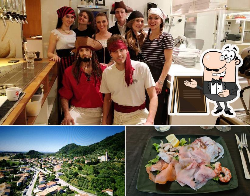 Guarda la immagine che presenta la esterno e cibo di Ristorante Pizzeria Arcobaleno