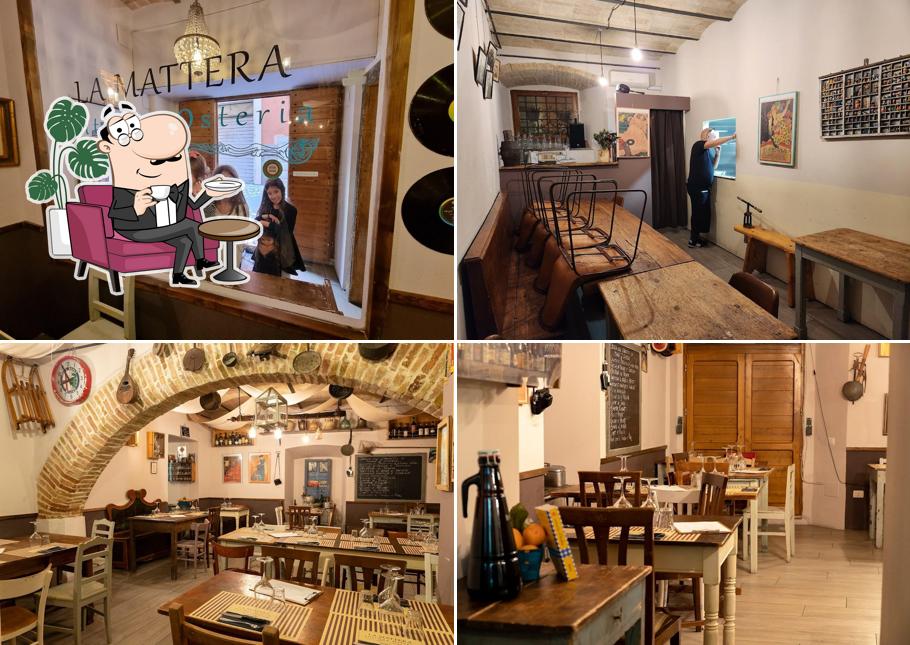Gli interni di La Mattera antiQua Osteria
