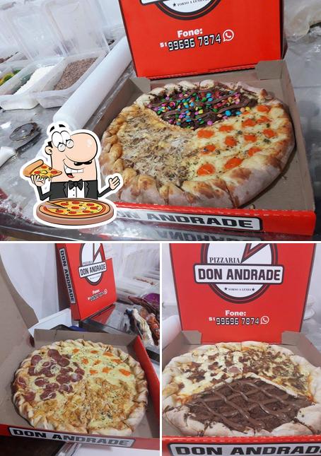 Experimente pizza no Don Andrade
