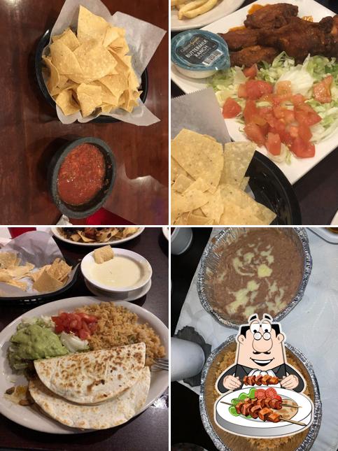 Food at El Saltillo Mexican Restaurant