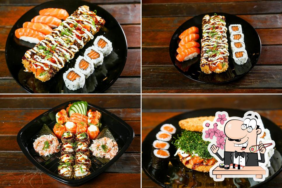 Peça diversas opções de sushi