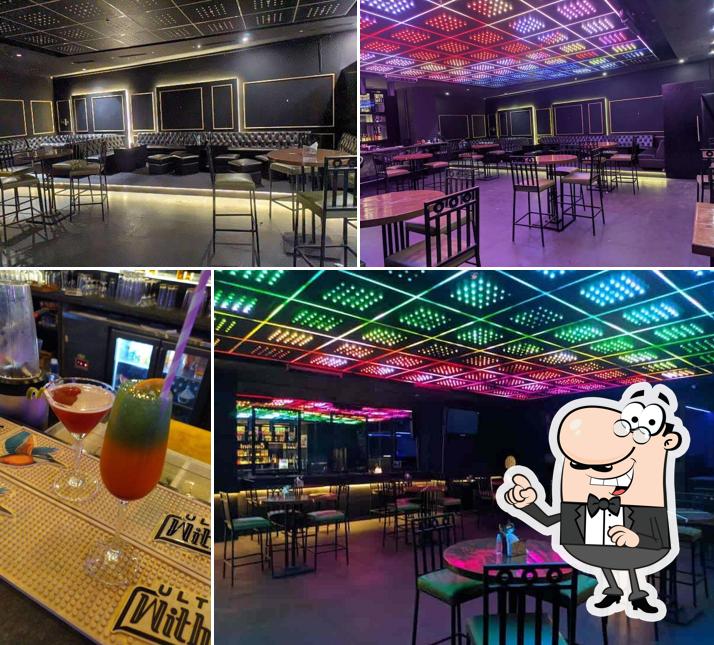Take a seat at one of the tables at Veza Lounge & Bar