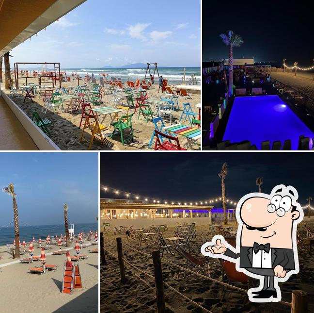 Gli interni di Mambo Beach Club
