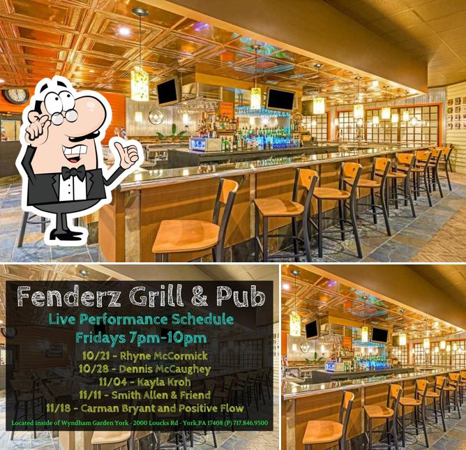 Fenderz Grill & Pub in York Restaurant menu and reviews