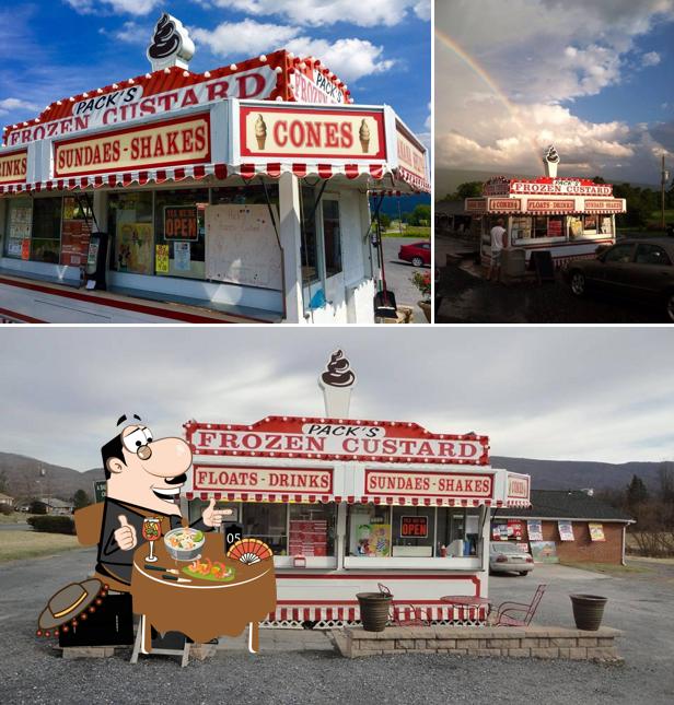 Pack's Frozen Custard in New Market Restaurant menu and reviews