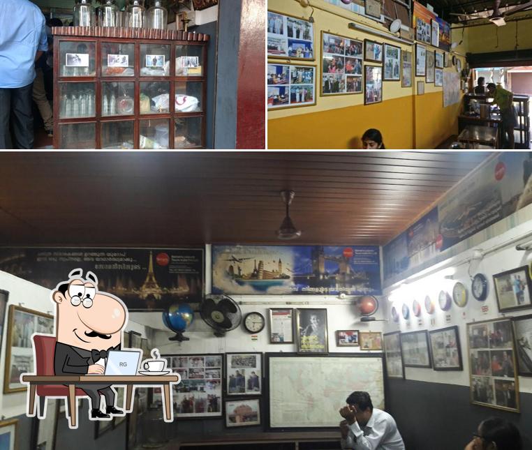 The interior of Sree Balaji Coffee House