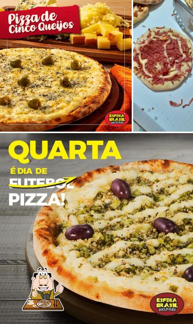 Escolha diferentes tipos de pizza