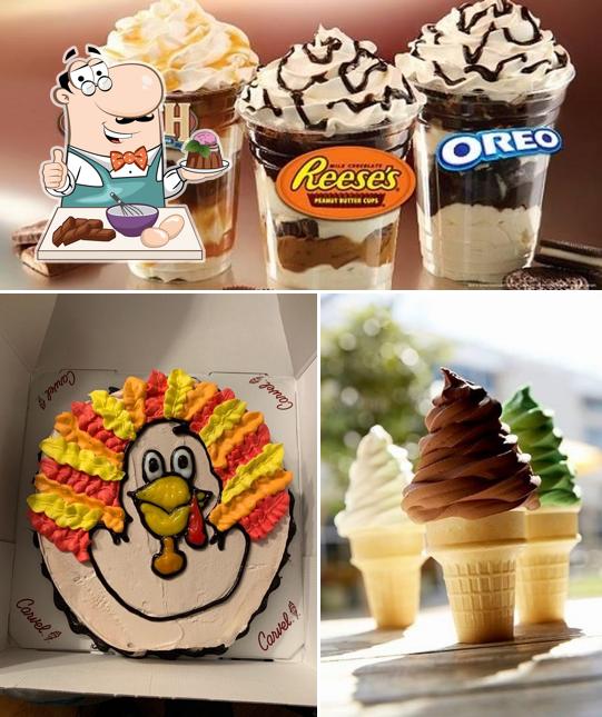 Carvel serves a variety of desserts