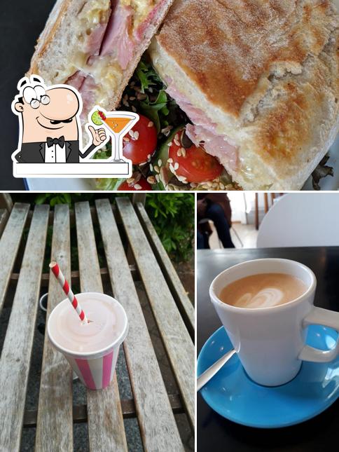 The picture of The Dancing Goat Cafe’s drink and food