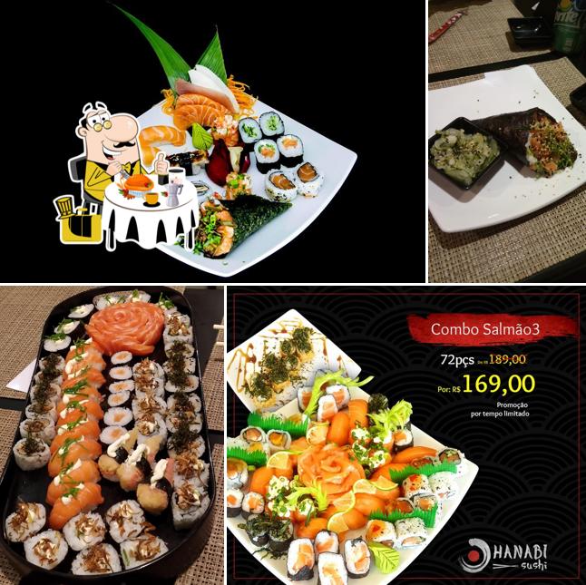 Comida em Hanabi Sushi