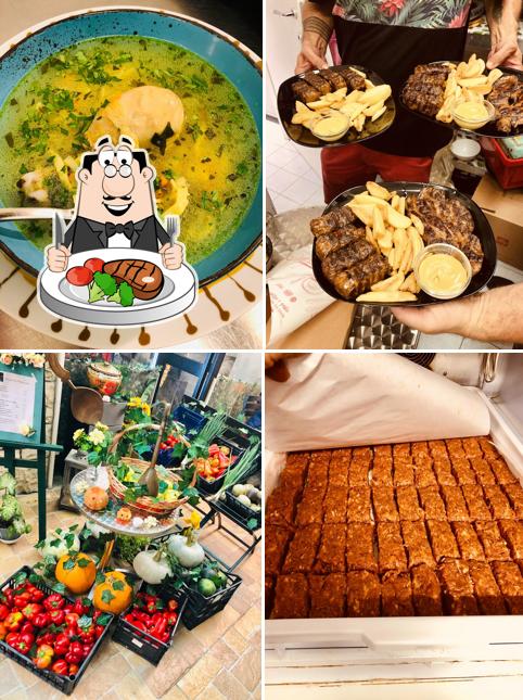 Bistecca al Magazin Romanesc - Okra.Cafe Bar, Tavola Calda, Prodotti tipici Rumeni e del Est Europa