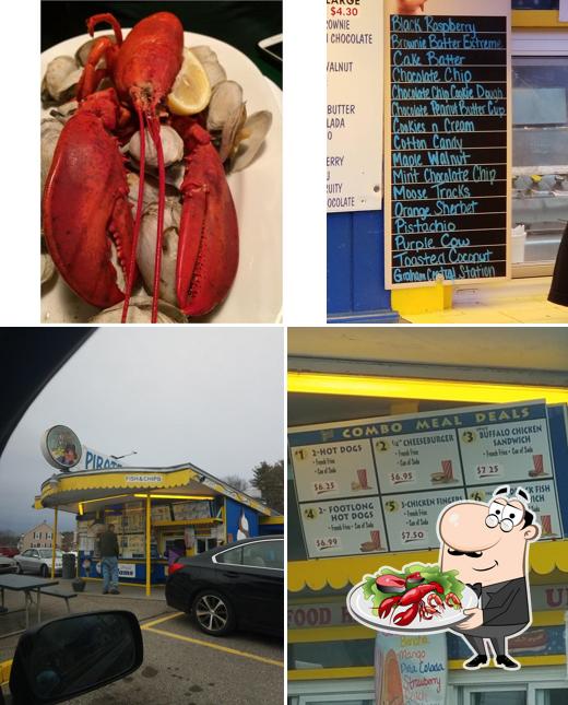 Get seafood at Pirate's Cove