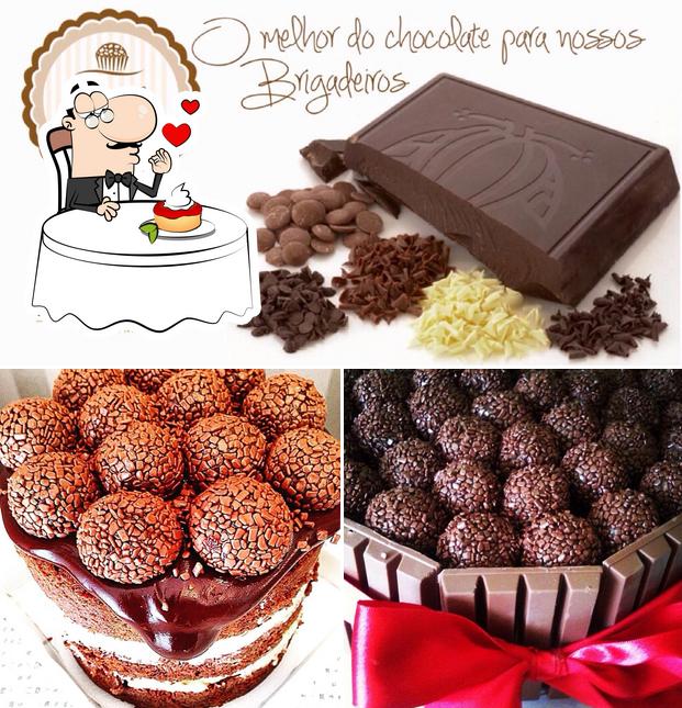 Surreal Brigadeiros Gourmet serve uma escolha de pratos doces