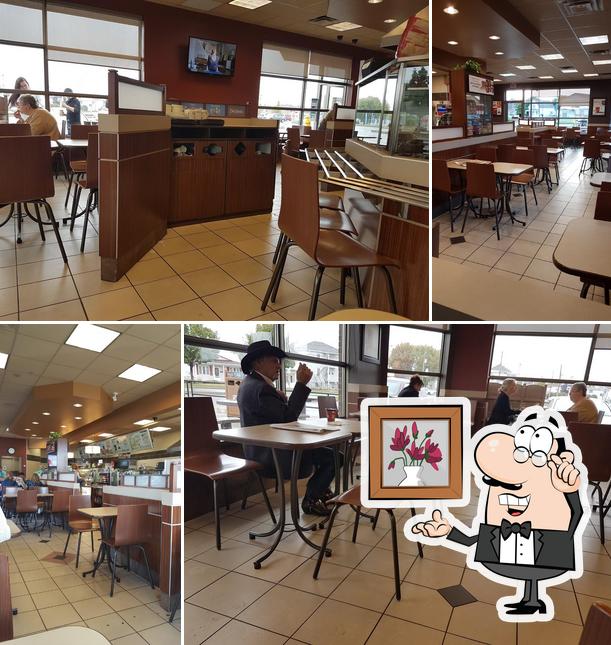 L'intérieur de Tim Hortons