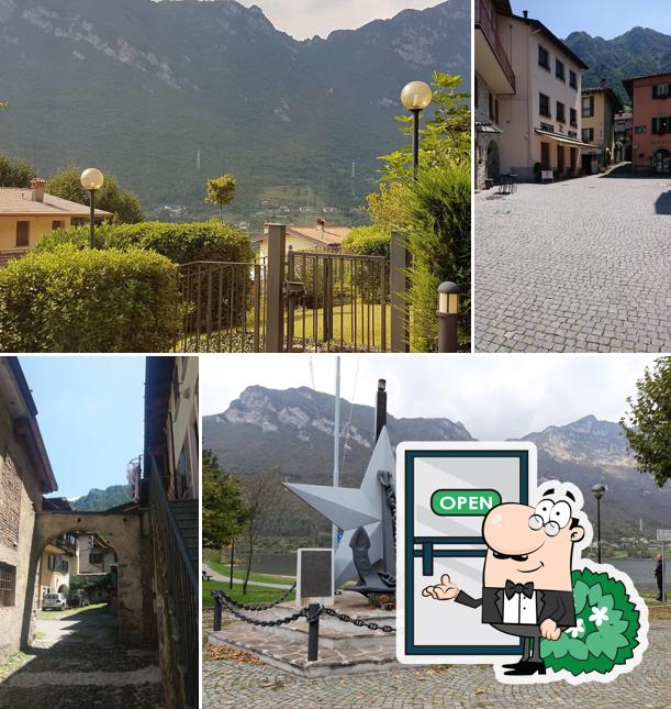 Gli esterni di Hotel, Bar, Gelateria Alpino