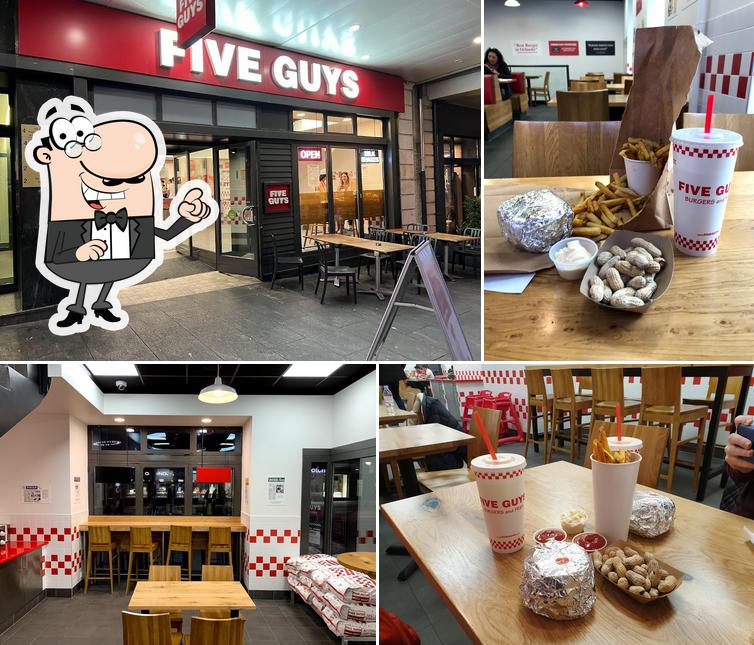 Dai un'occhiata agli interni di Five Guys Mont-Blanc