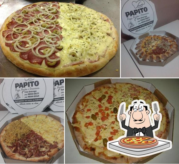 Escolha pizza no Papito Pizzas