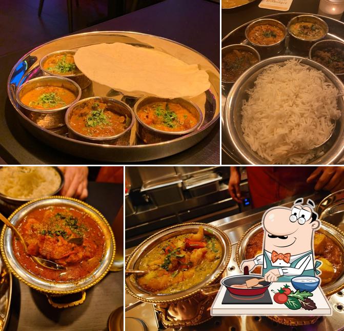 Curry de pollo en Masala Dabba - Indisches Restaurant