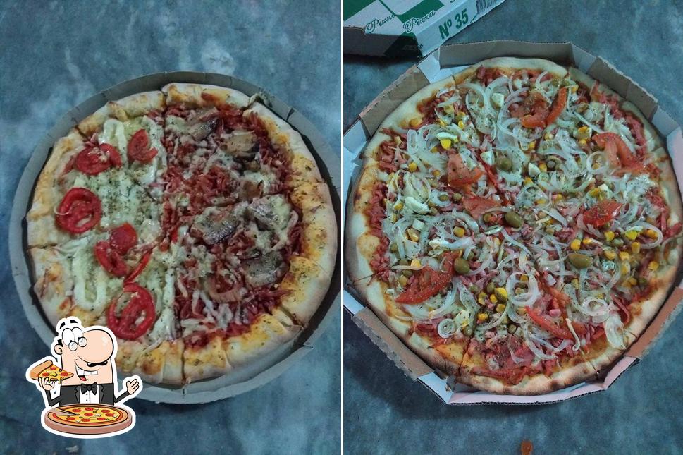 No Pizzaria Tia Lena, você pode pedir pizza