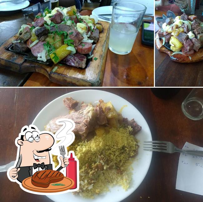 Escolha refeições de carne no O Ponto Do Jabá