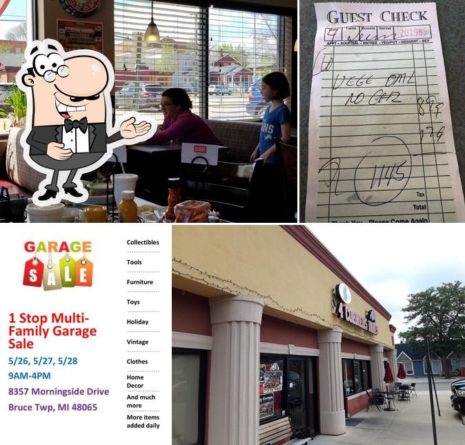 Four Corners' Diner in Romeo Restaurant menu and reviews