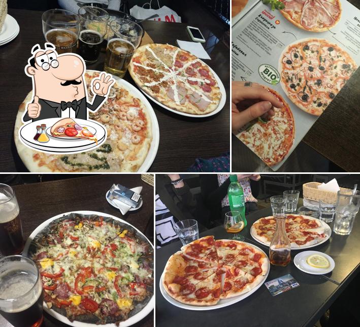 В "ПиццаМания London" вы можете попробовать пиццу