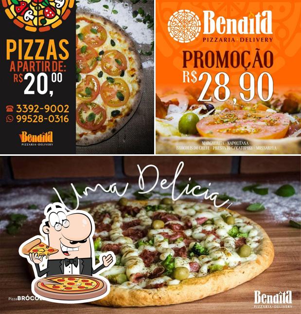 Consiga pizza no Bendita Pizzaria Delivery