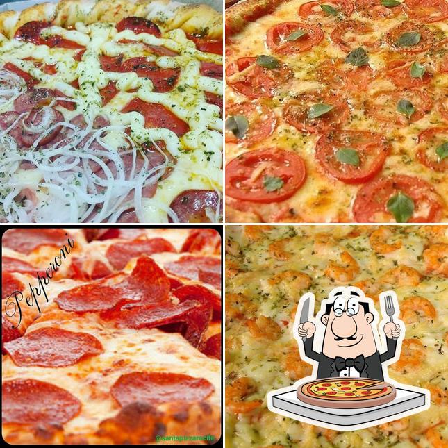 Consiga diferentes tipos de pizza