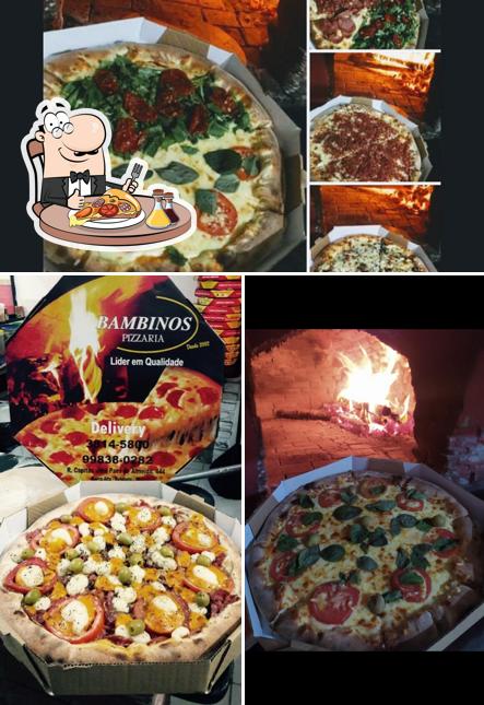 Consiga pizza no Bambinos Pizzaria & Esfiharia de Botucatu