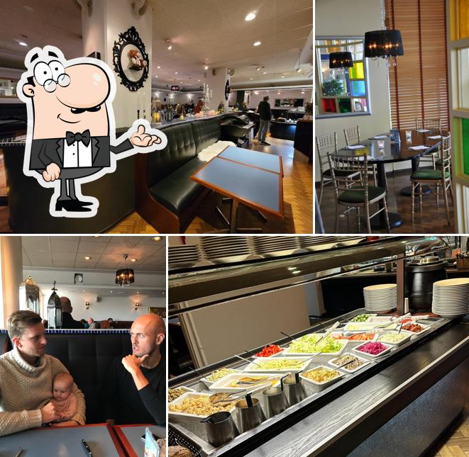 The interior of Askur, Brasserie