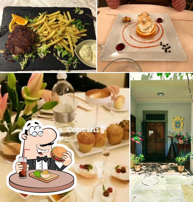 Ordina un hamburger a Osteria Contini