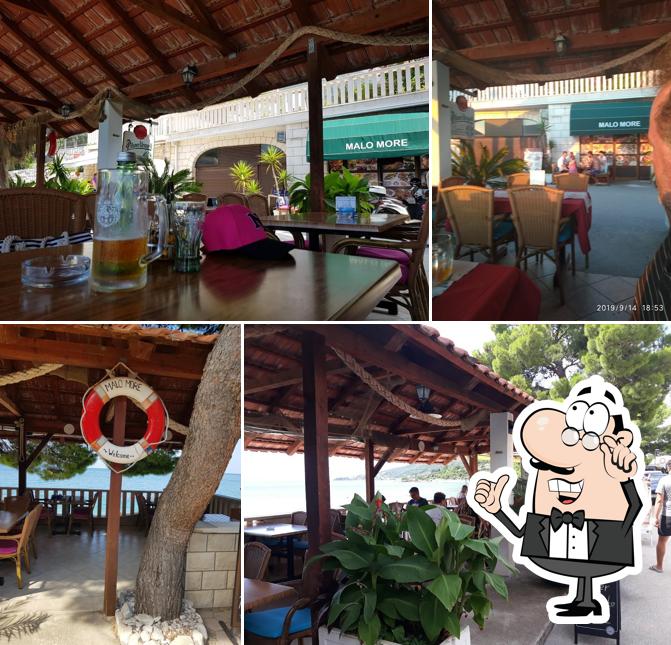 Gli interni di Restoran Malo More