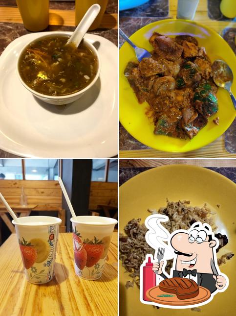 Meat dishes are available at The City Grill