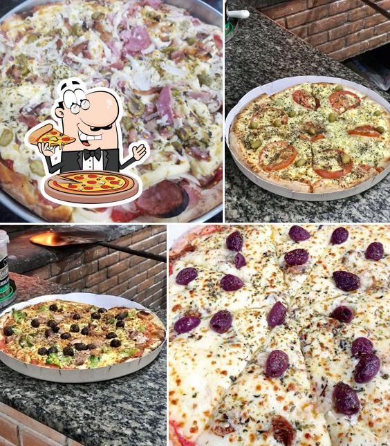 Peça diversos estilos de pizza